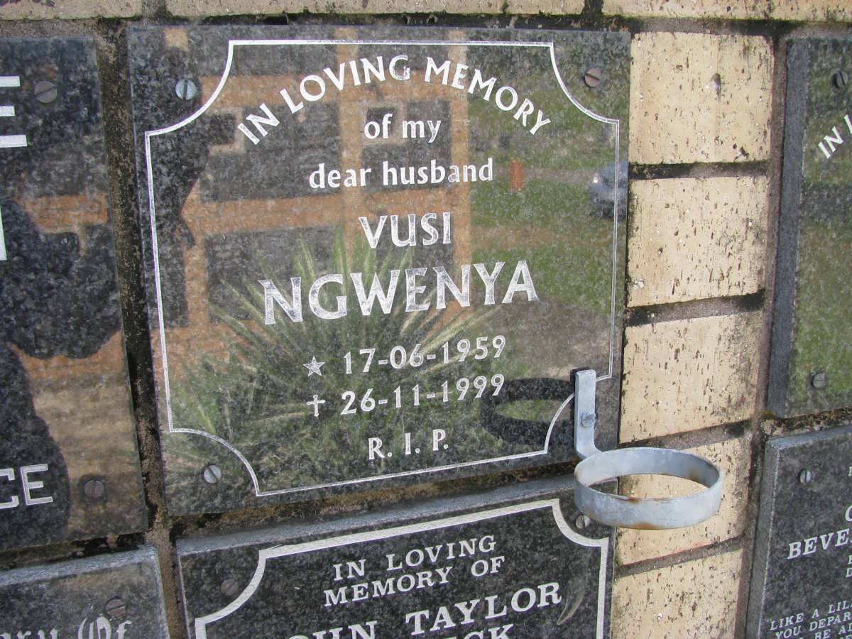 NGWENYA Vusi 1959-1999