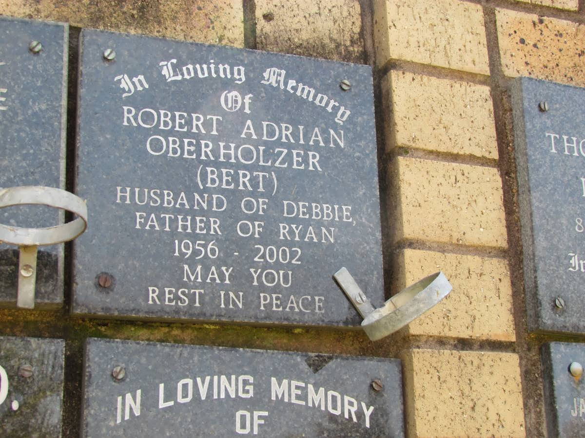 OBERHOLZER Robert Adrian 1956-2002
