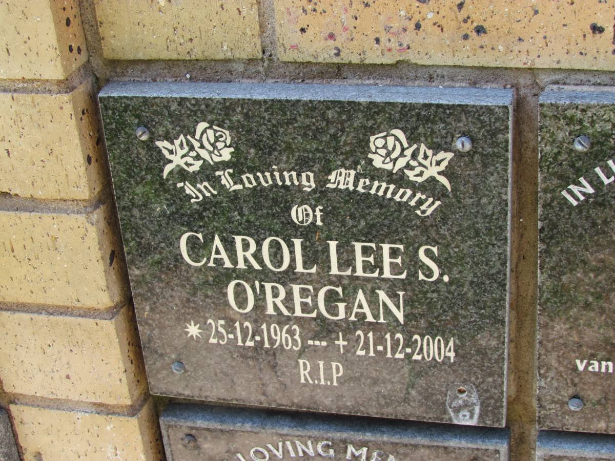 O'REGAN Carol Lees 1963-2004