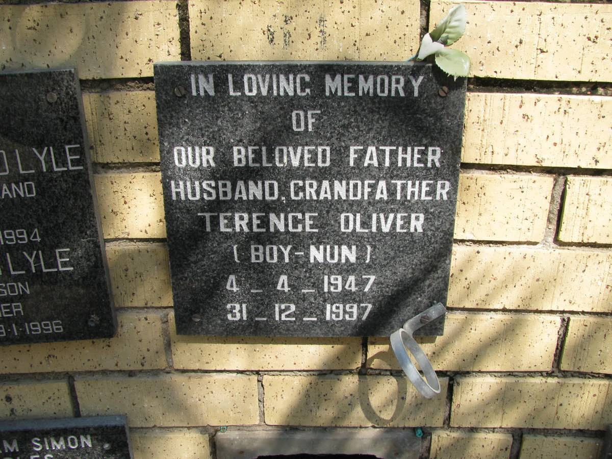 OLIVER Terence 1947-1997