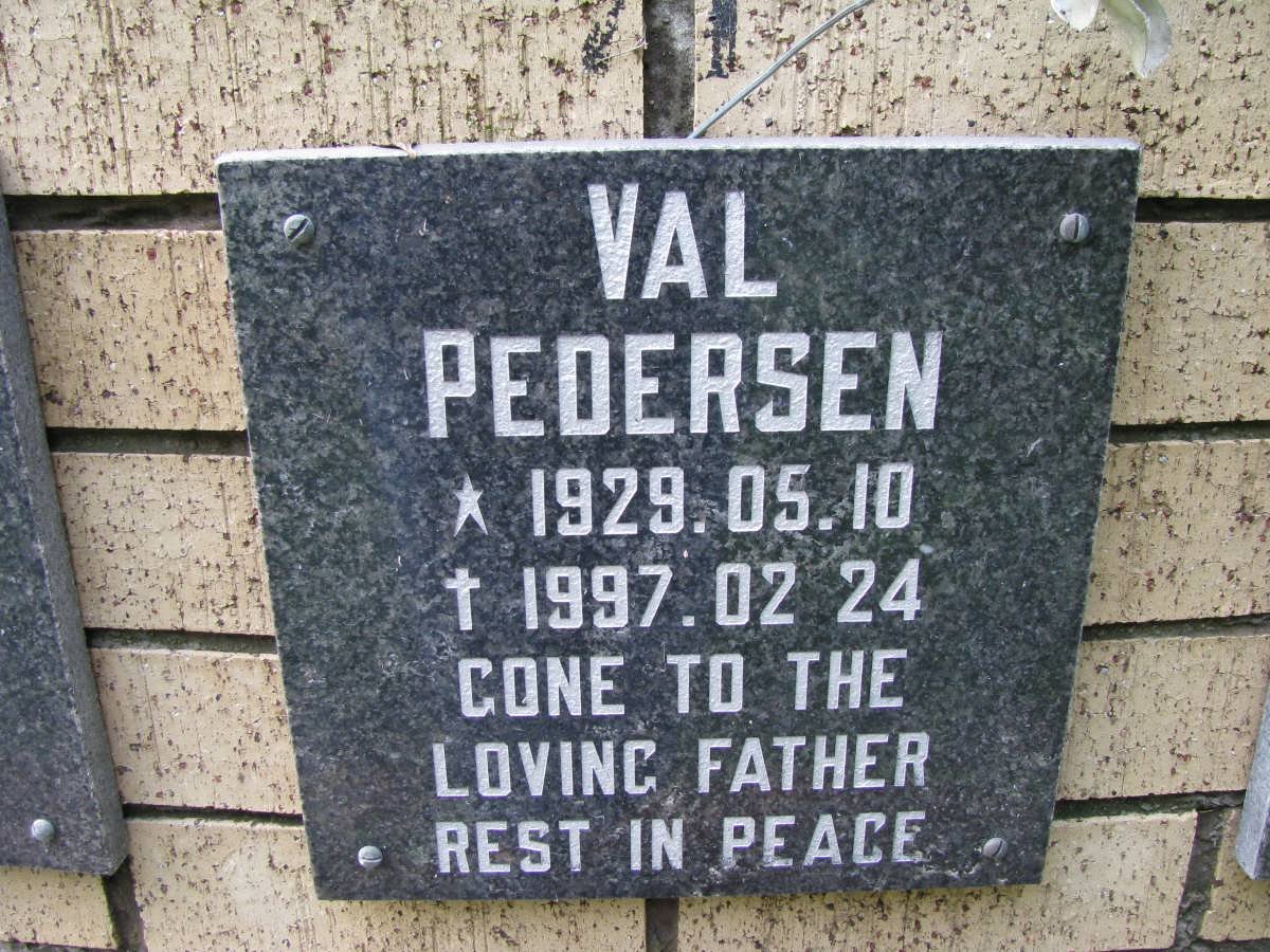 PEDERSEN Val 1929-1997