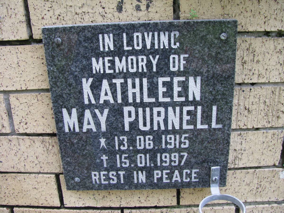 PURNELL Kathleen May 1915-1997