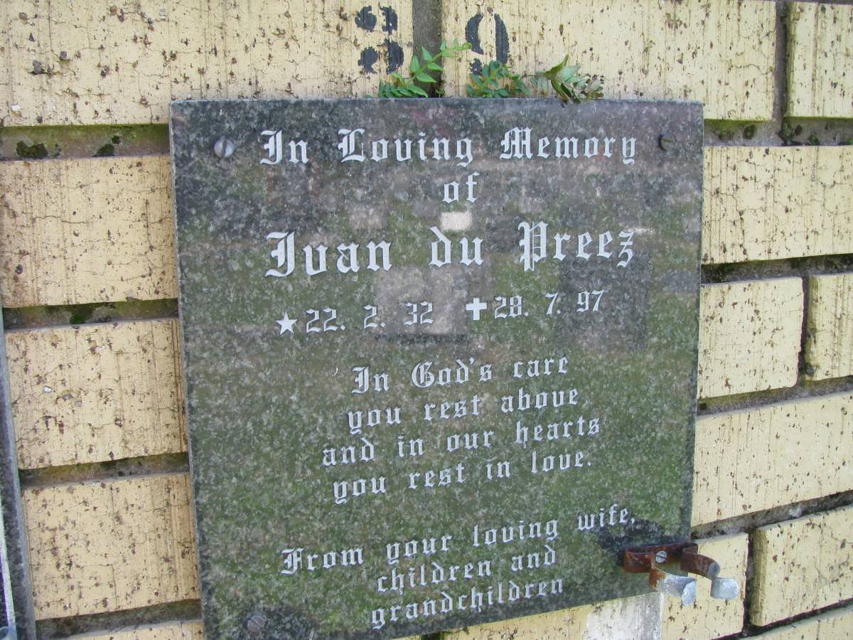 PREEZ Juan, du 1932-1997