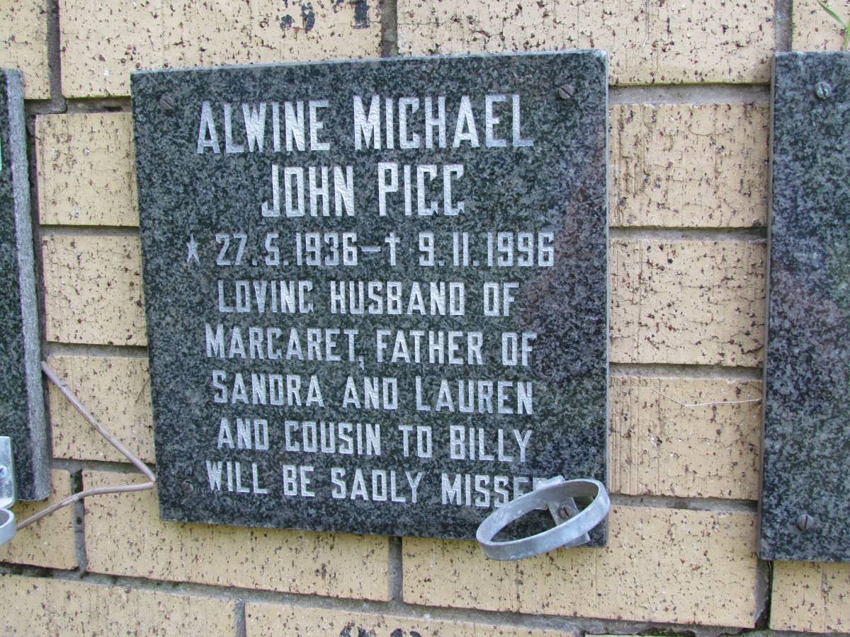 PIGG Alwine Michael John 1936-1996