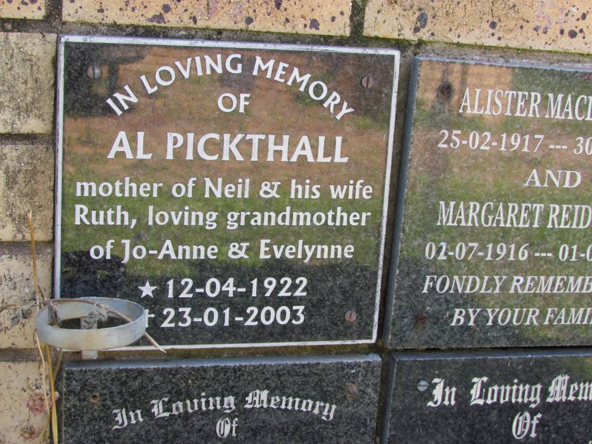 PICKTHALL Al 1922-2003