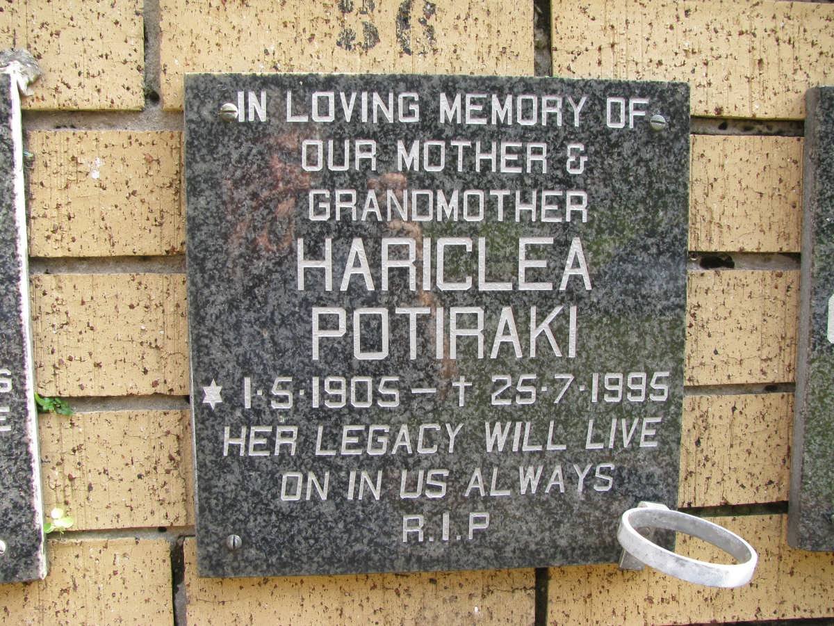 POTIRAKI Hariclea 1905-1995
