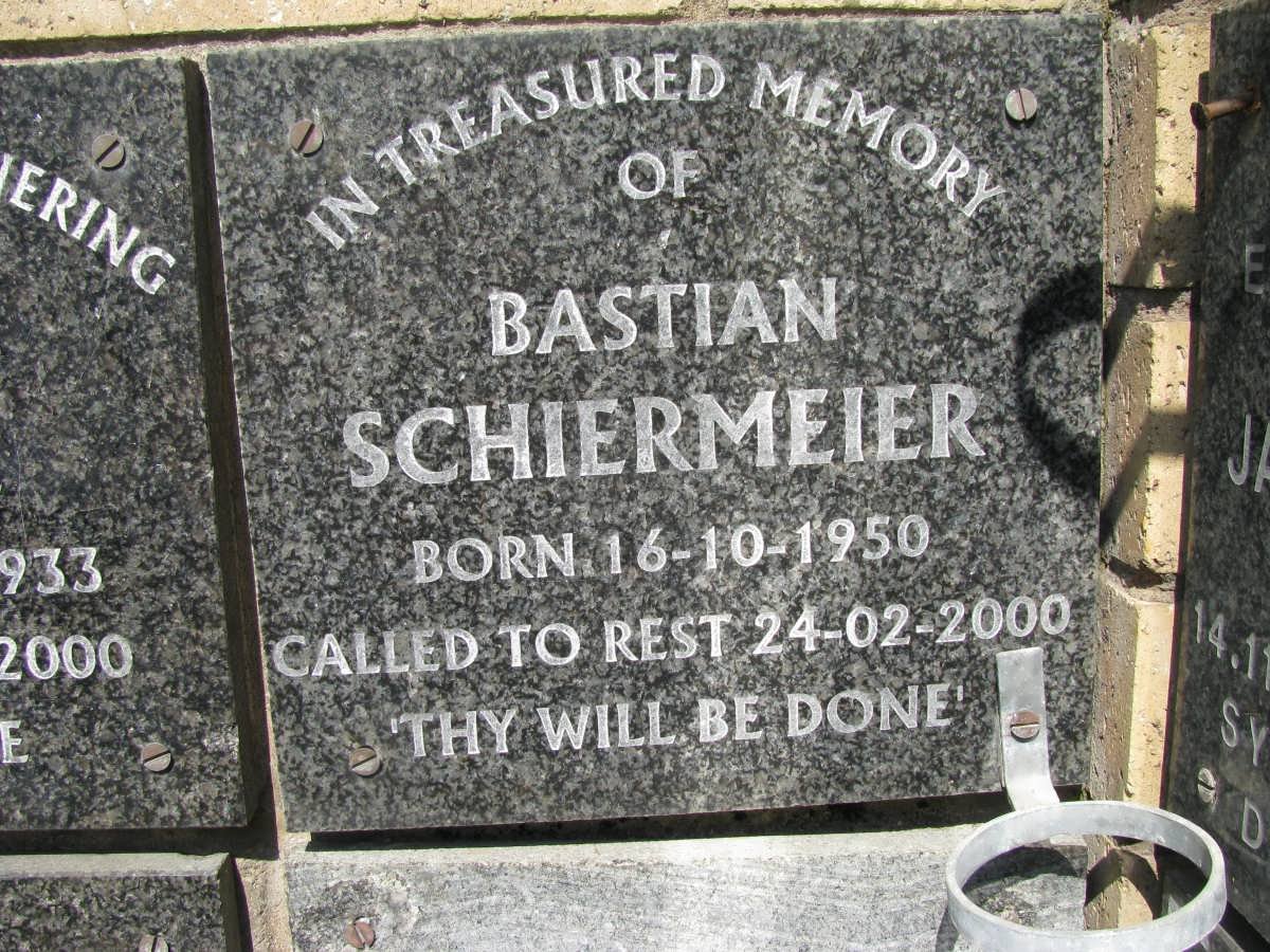 SCHIERMEIER Bastian 1950-2000