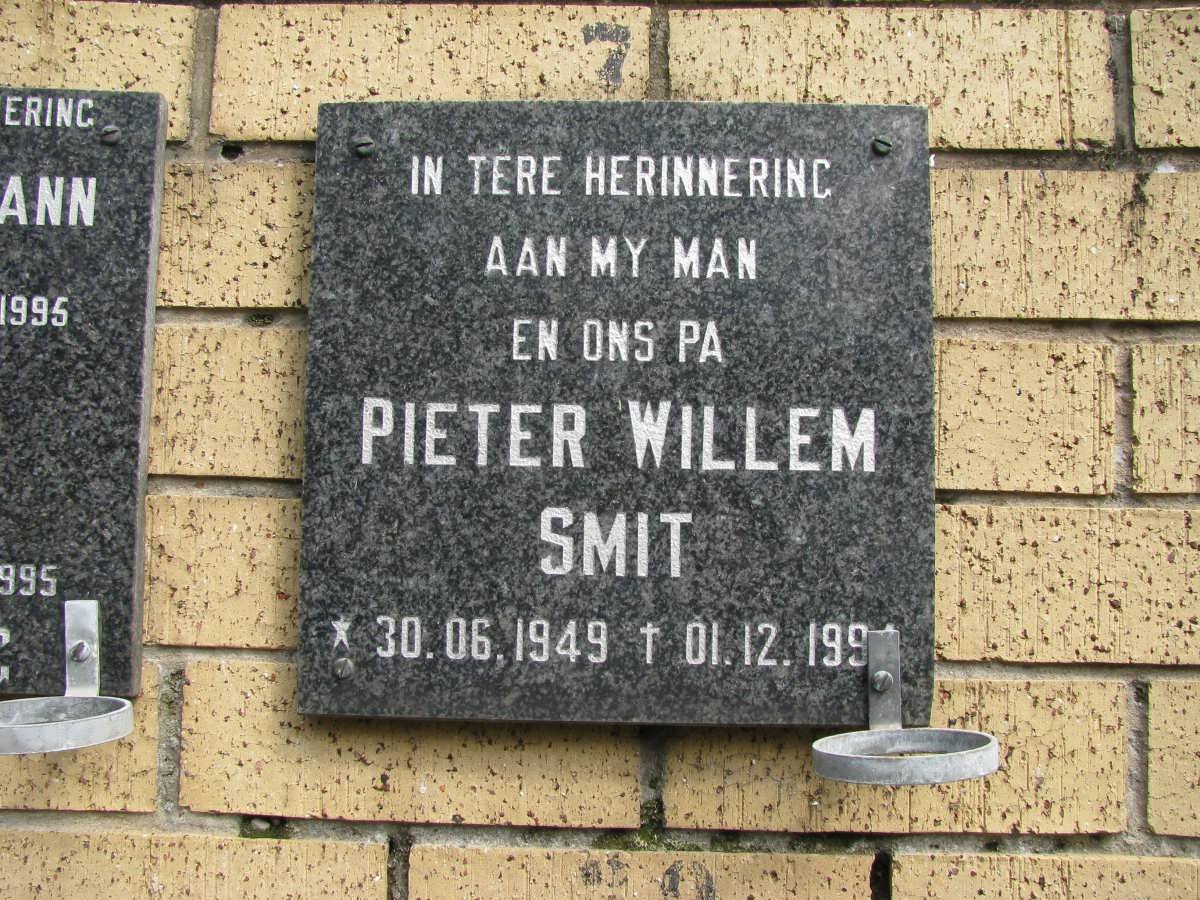 SMIT Pieter Willem 1949-1994