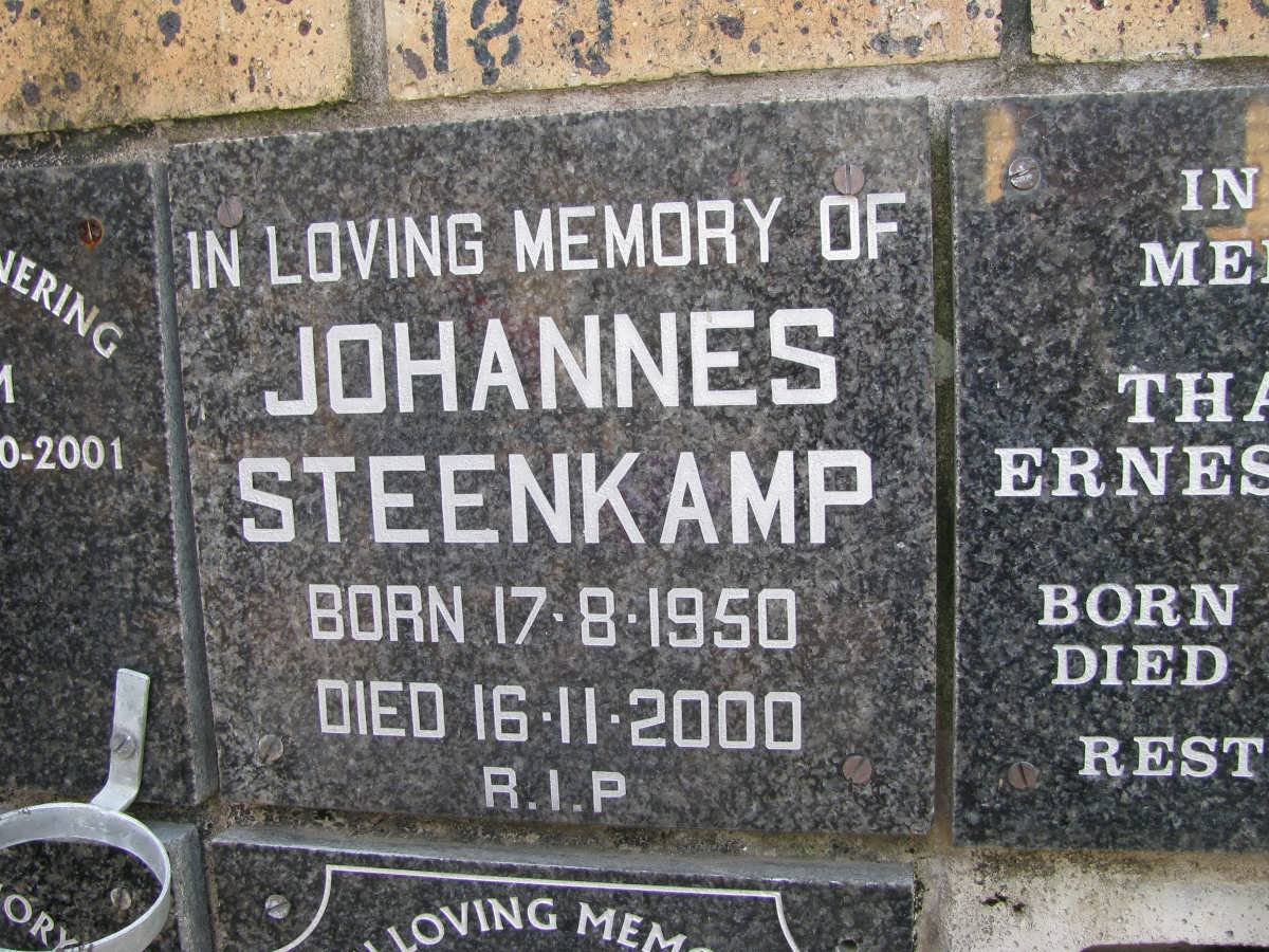 STEENKAMP Johannes 1950-2000