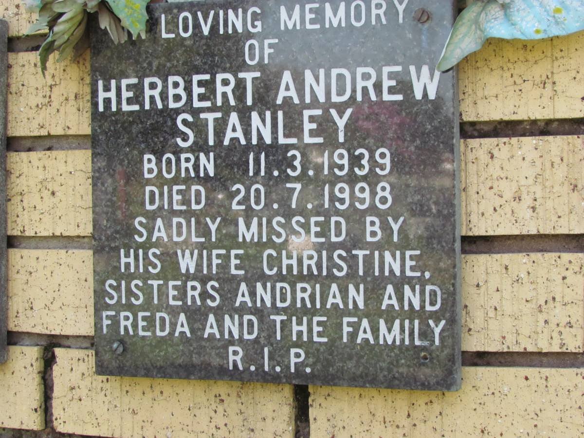 STANLEY Herbert Andrew 1939-1998