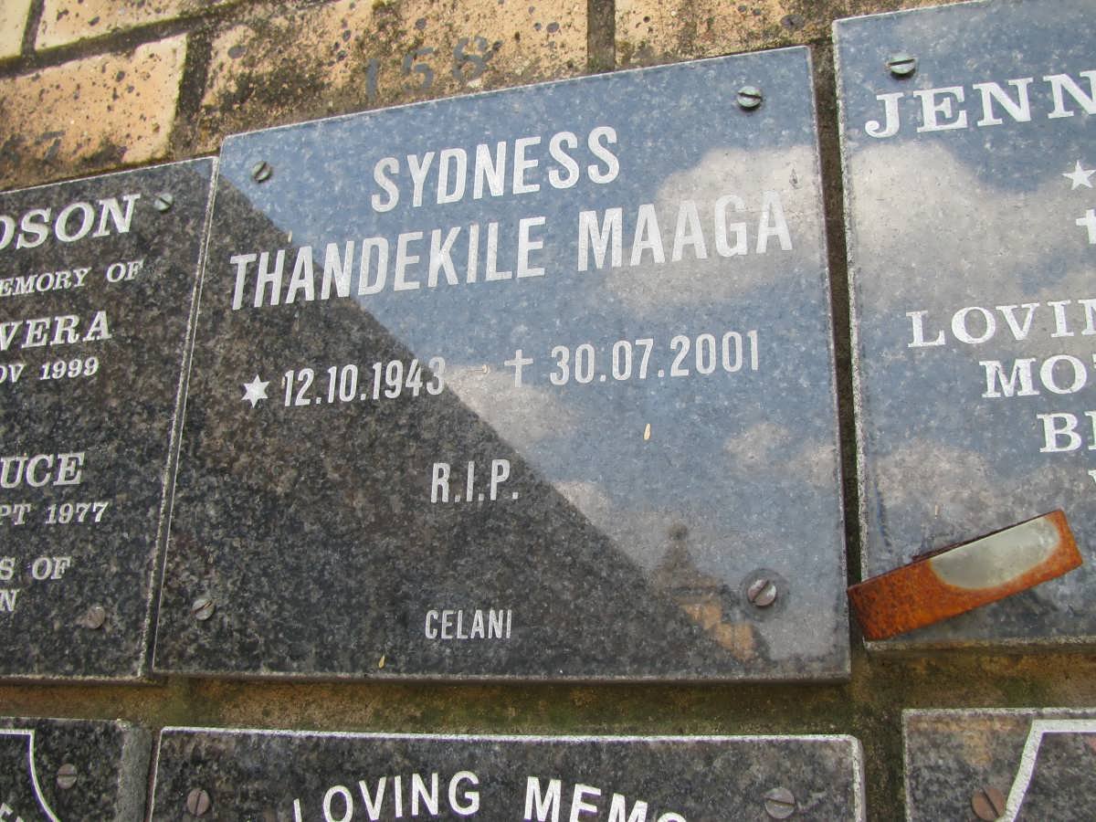 SYDNESS Thandekile Maaga 1943-2001