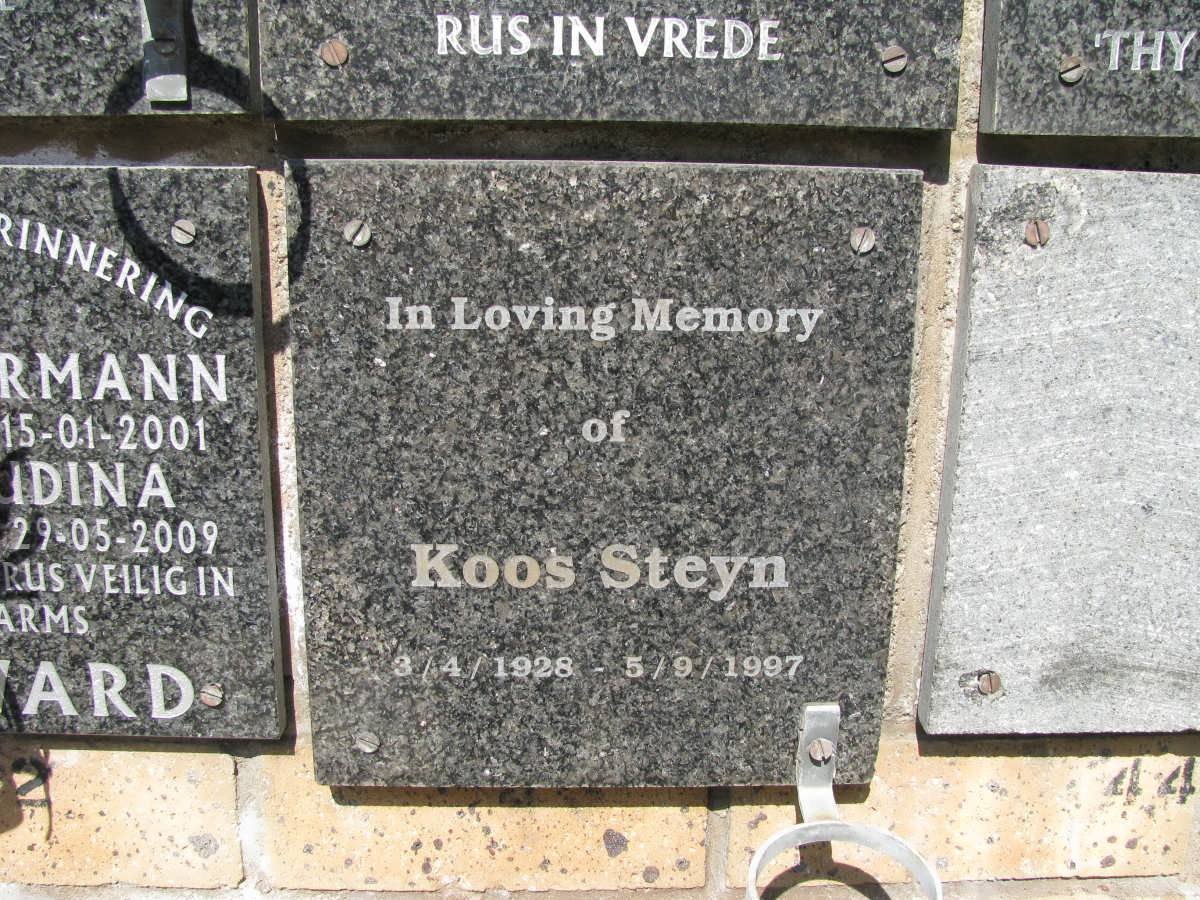 STEYN Koos 1928-1997