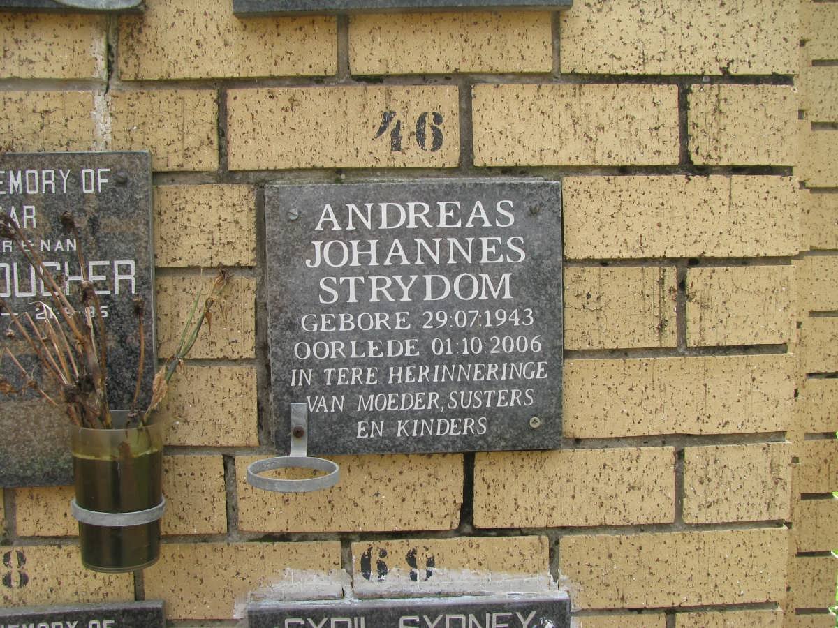 STRYDOM Andreas Johannes 1943-2006