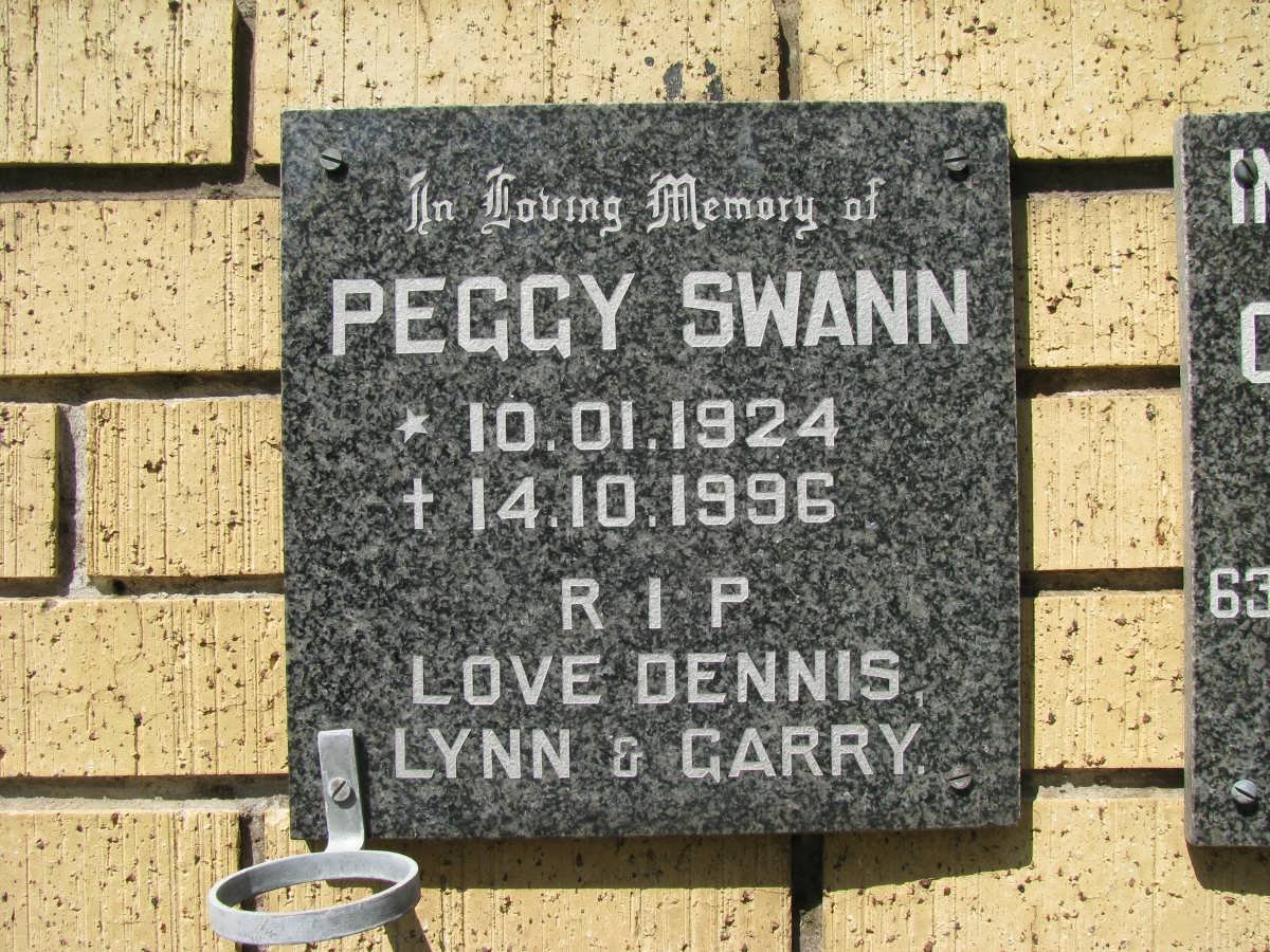 SWANN Peggy 1924-1996