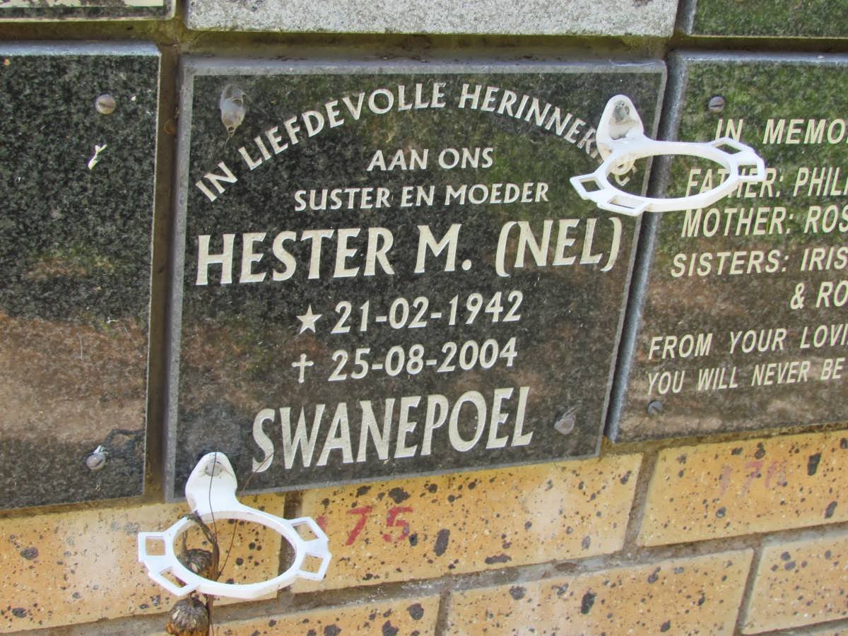 SWANEPOEL Hester M. nee NEL 1942-2004