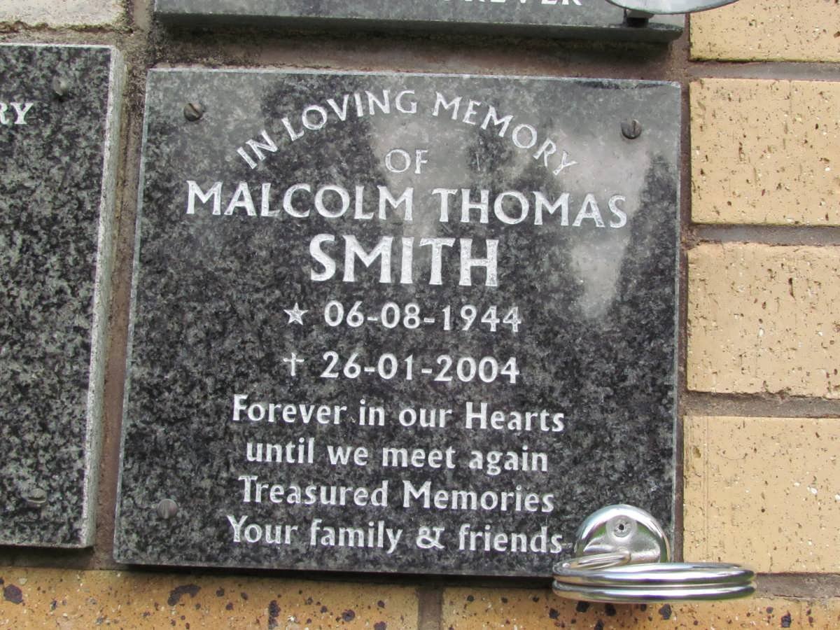 SMITH Malcolm Thomas 1944-2004