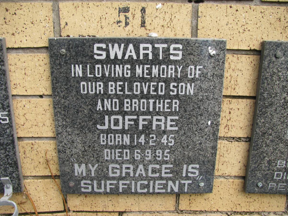 SWARTS Joffre 1945-1995