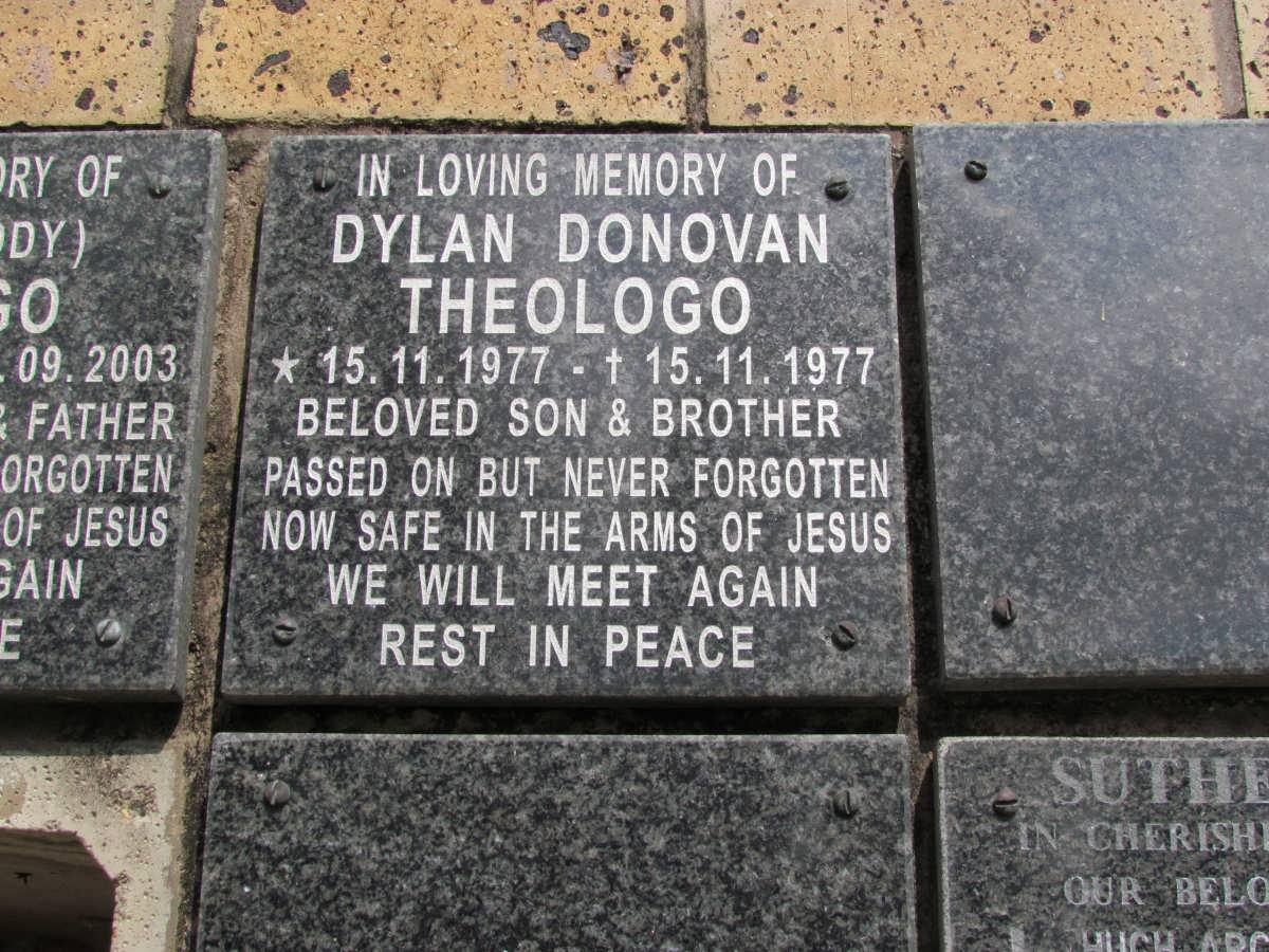THEOLOGO Dylan Donovan 1977-1977