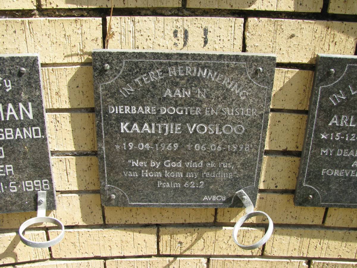 VOSLOO Kaaitjie 1969-1998