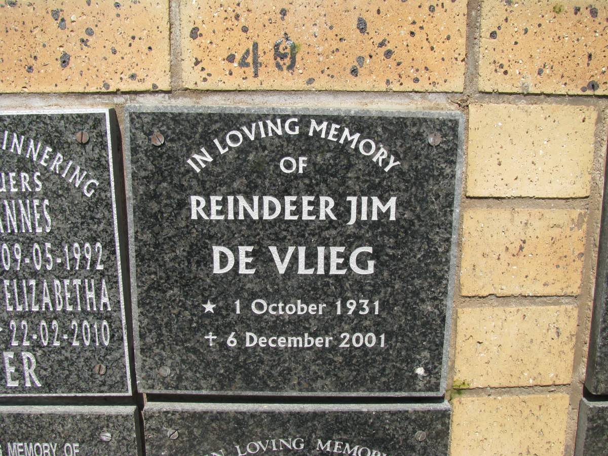 VLIEG Reindeer Jim, de 1931-2001