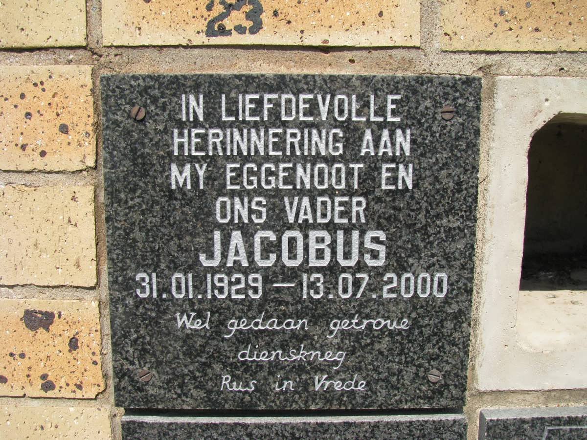 ? Jacobus 1929-2000
