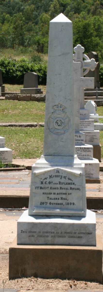 1. N.C.O.'s and Riflemen, 1st Battalion King's Royal Rifles memorial