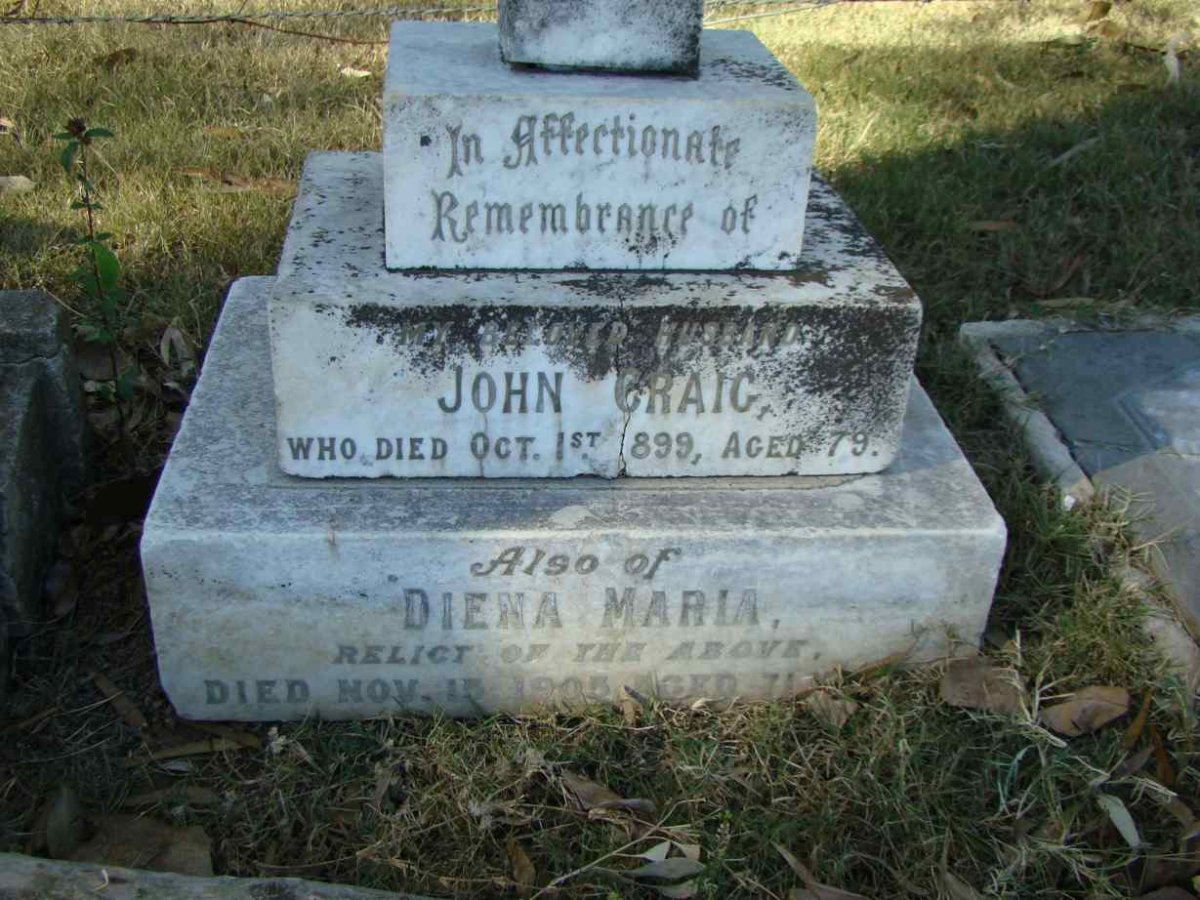 CRAIG John -1899 &amp; Diena Maria -1905