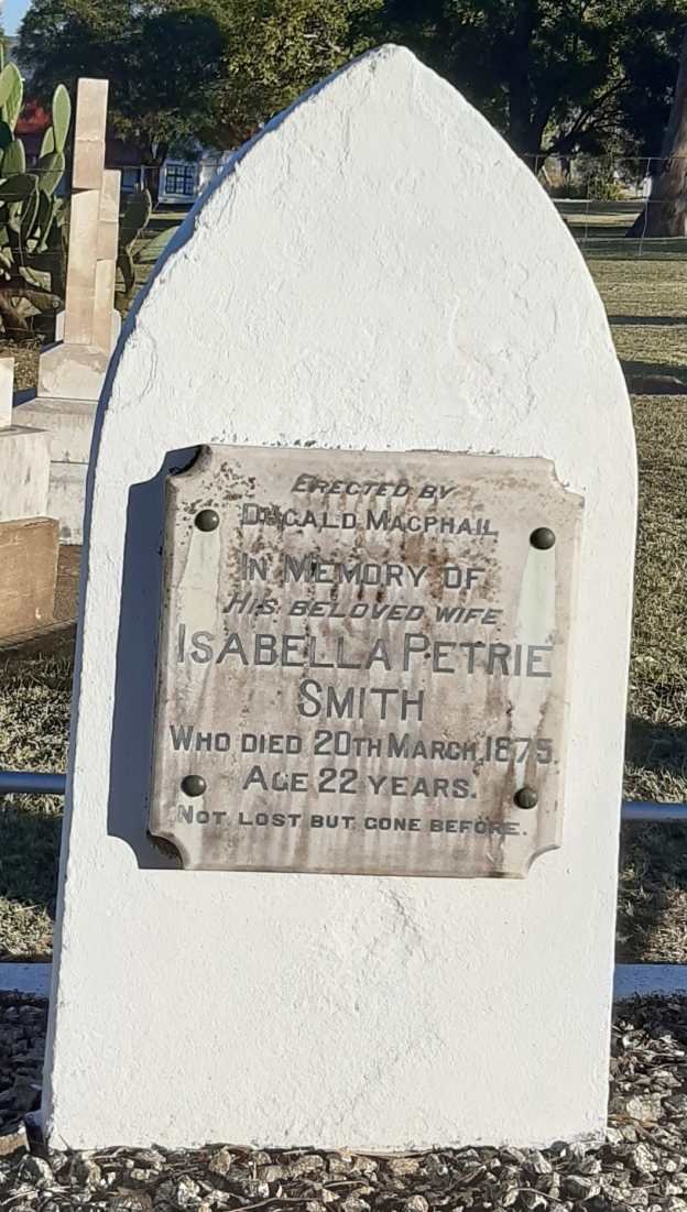 MACPHAIL Isabella Petrie nee SMITH -1875