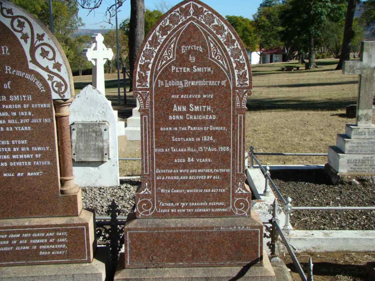 SMITH Ann nee CRAIGHEAD 1824-1908