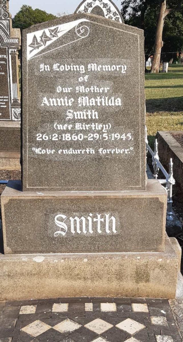 SMITH Annie Matilda nee KIRTLEY 1860-1945