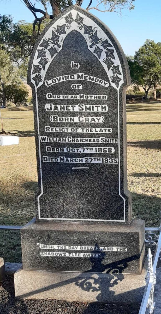SMITH Janet nee GRAY 1853-1935