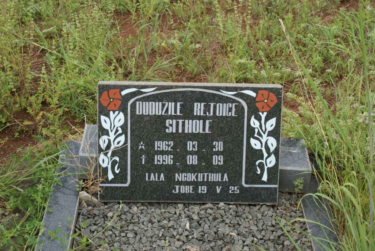 SITHOLE Duduzile Rejoice 1962-1996