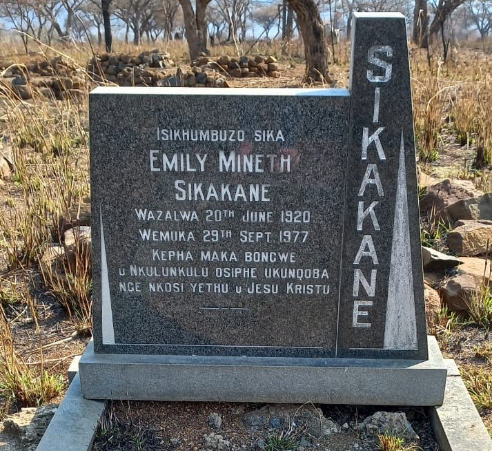 SIKAKANE Emily Mineth 1920-1977