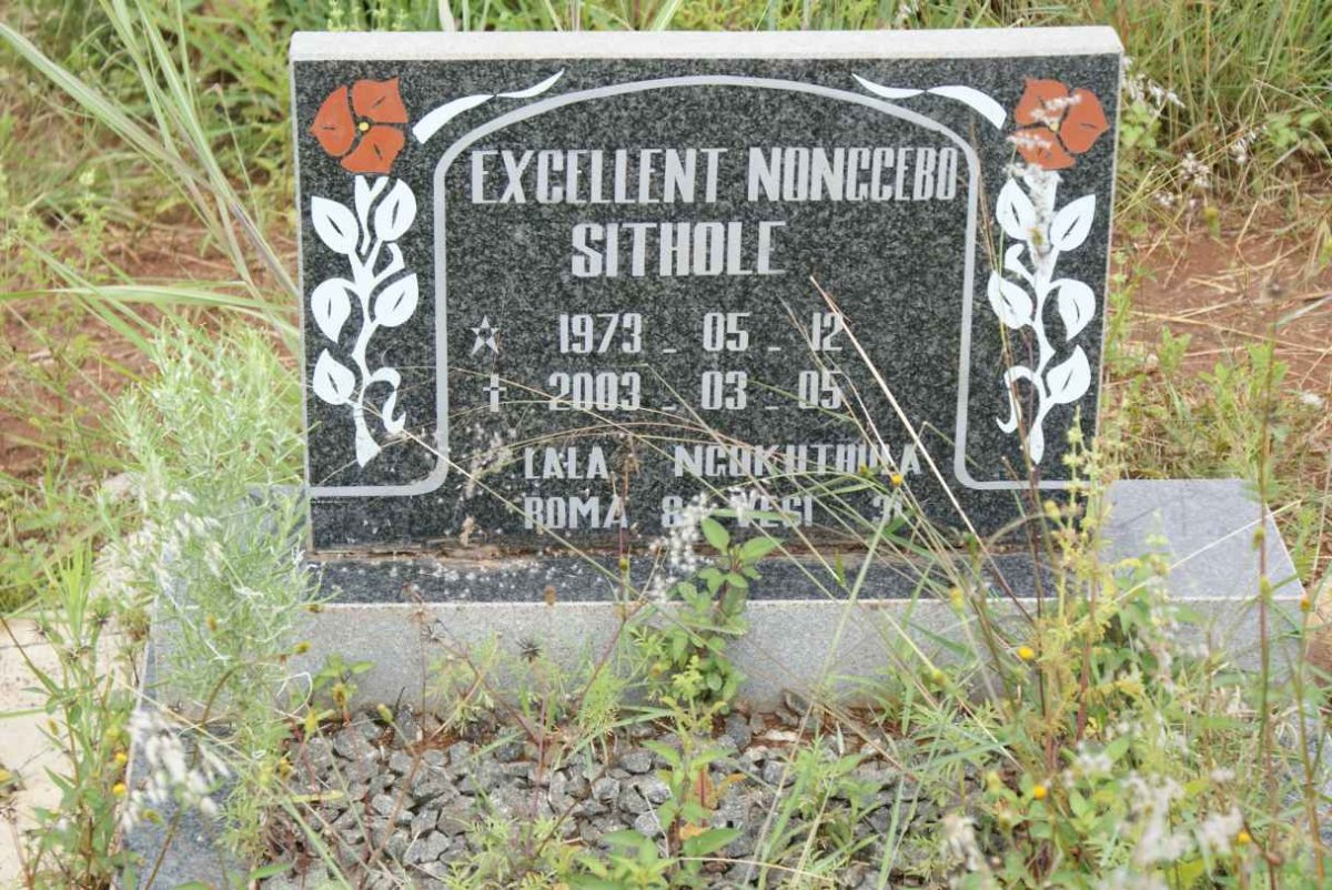 SITHOLE Excellent Nonccebo 1973-2003