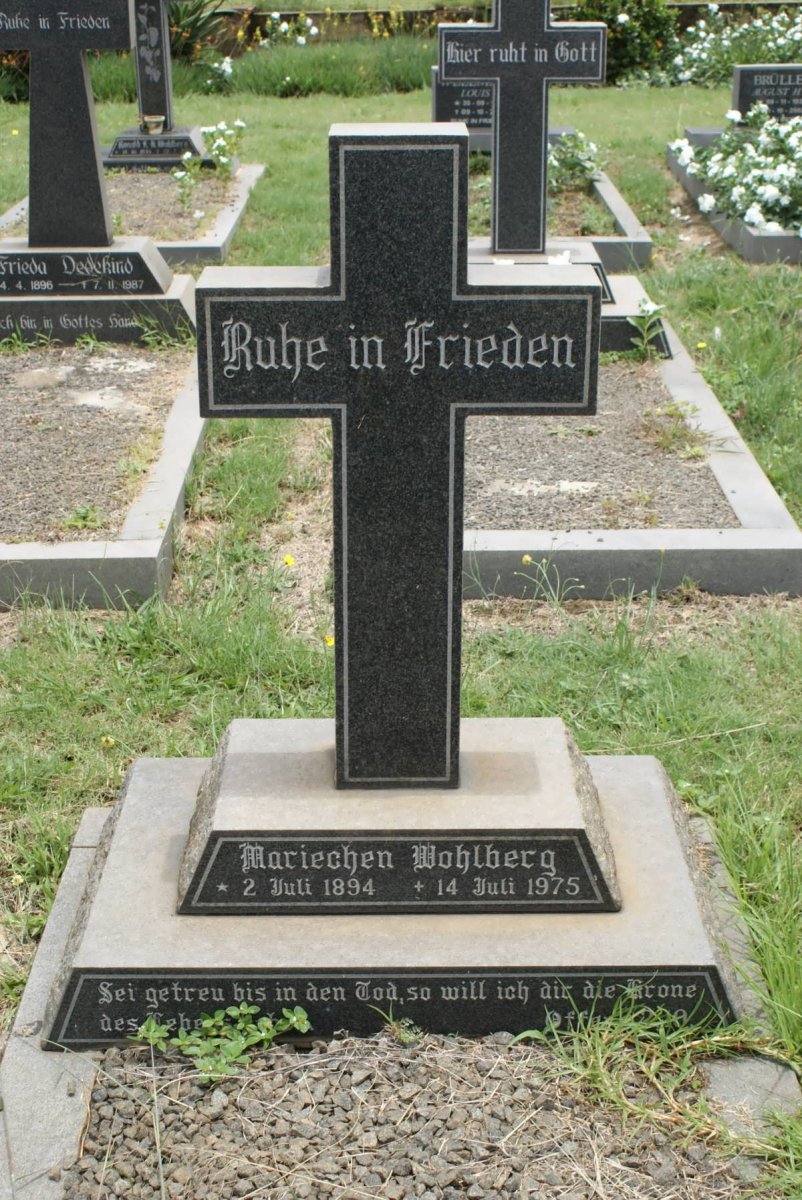 WOHLBERG Mariechen 1894-1975