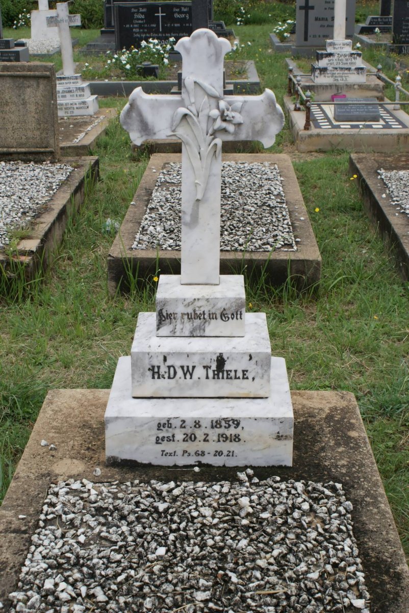 THIELE H.D.W. 1859-1918