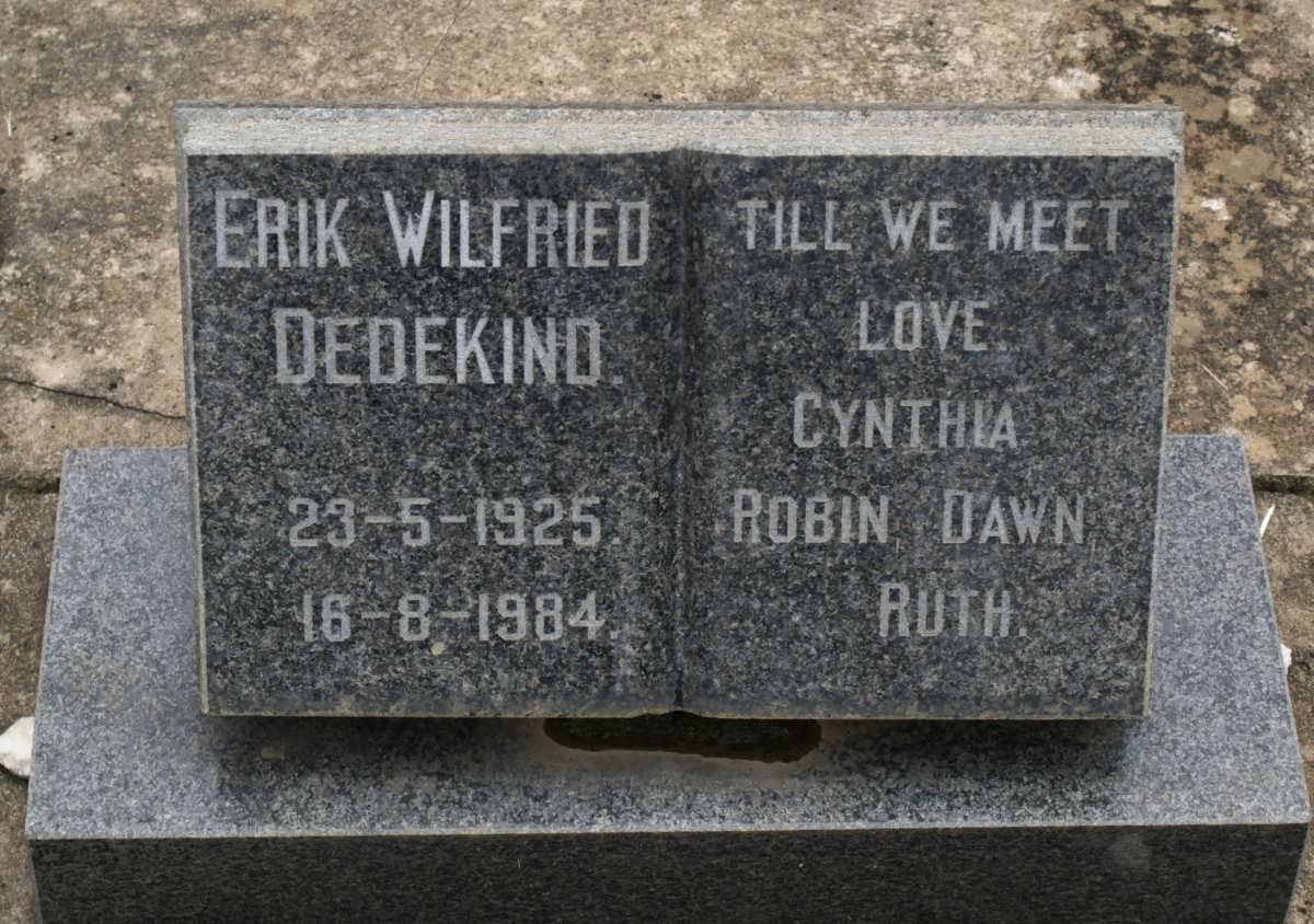 DEDEKIND Erik Wilfried 1925-1984