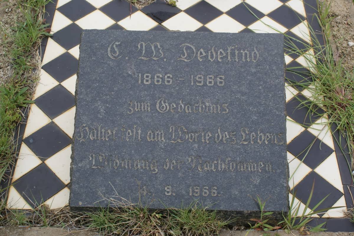 DEDEKIND C.M. 1866-1966