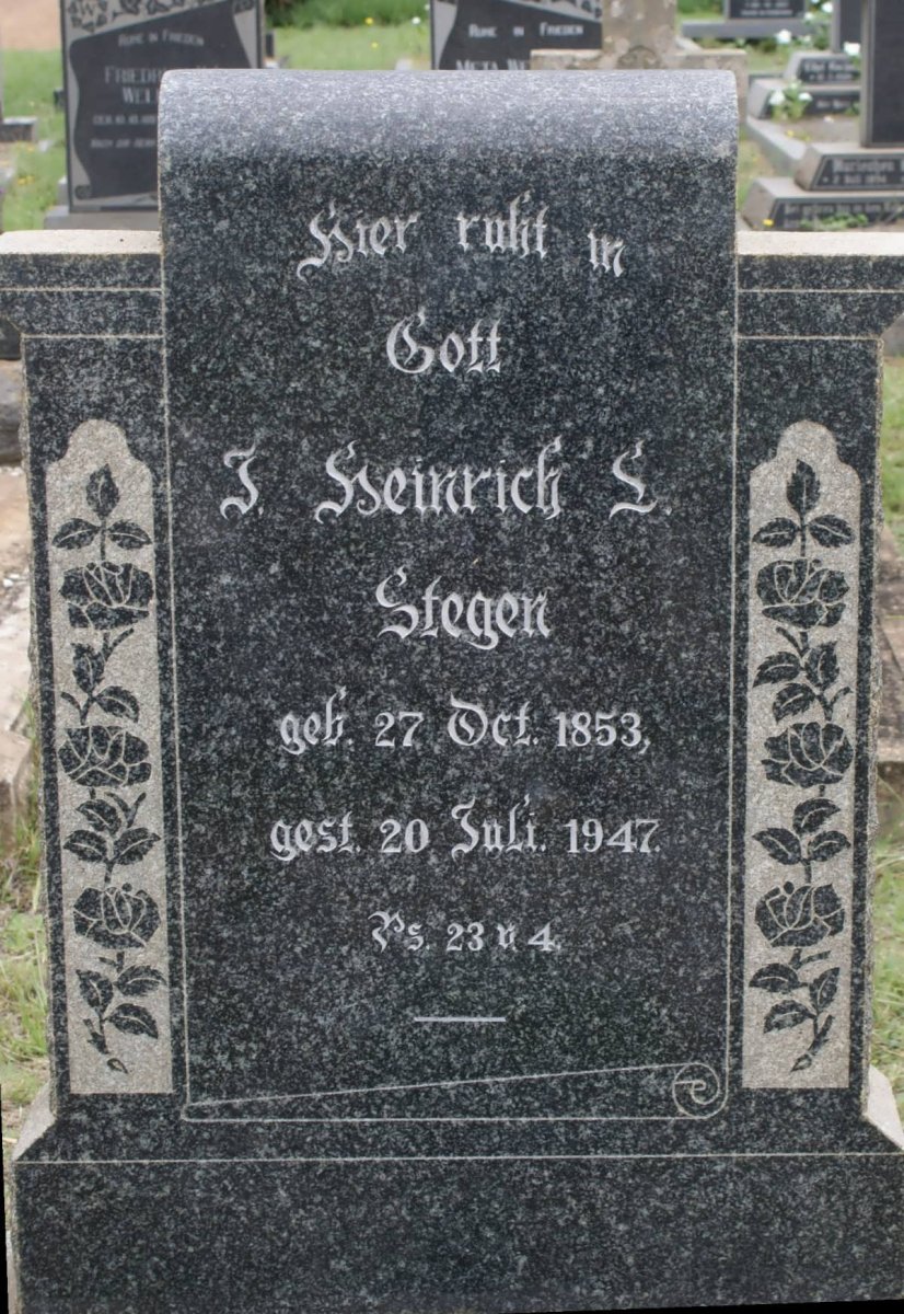 STEGEN J. Heinrich L. 1853-1947
