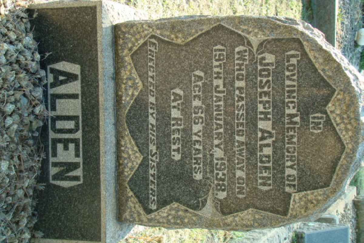 ALDEN Joseph  -1938