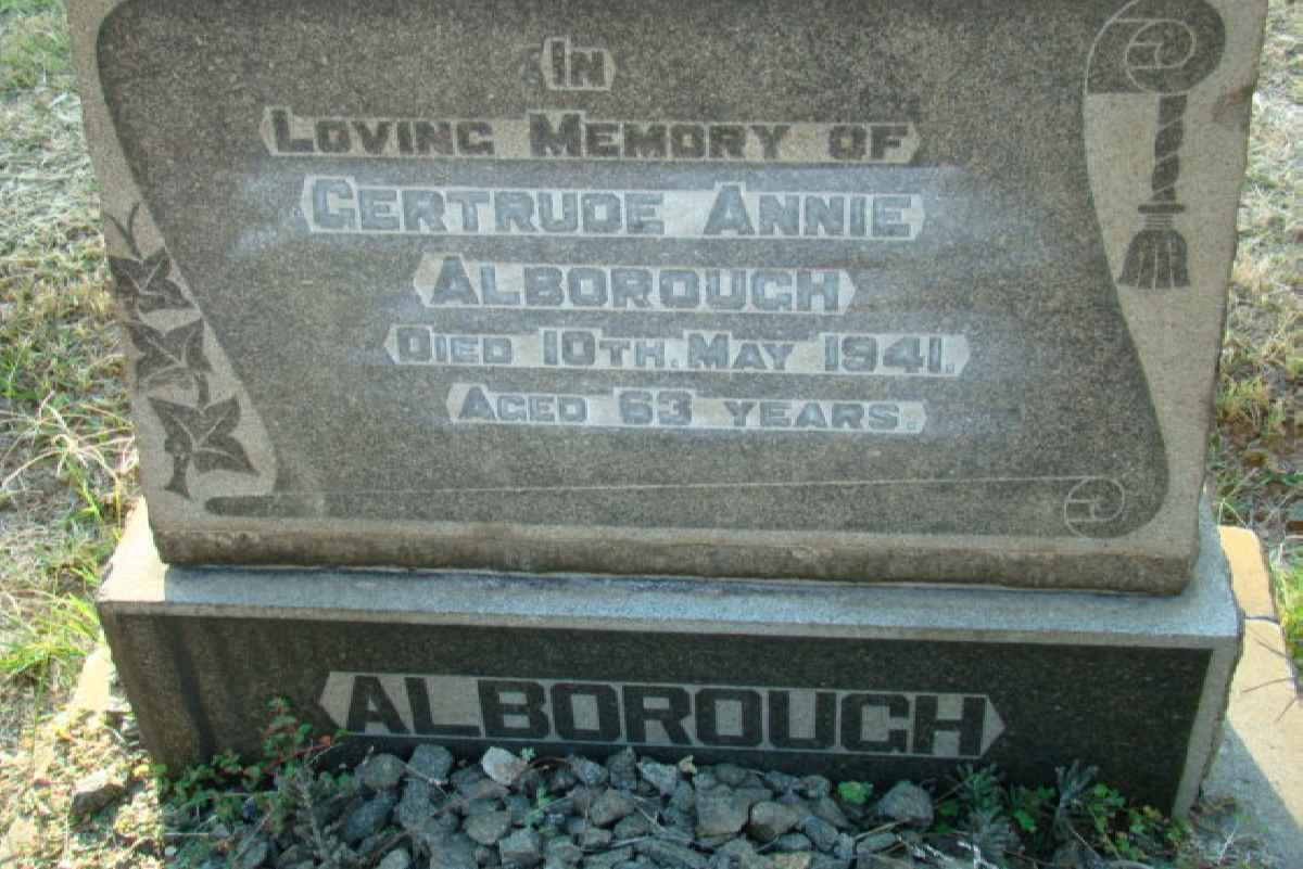 ALBOROUGH Gertrude Annie  -1941