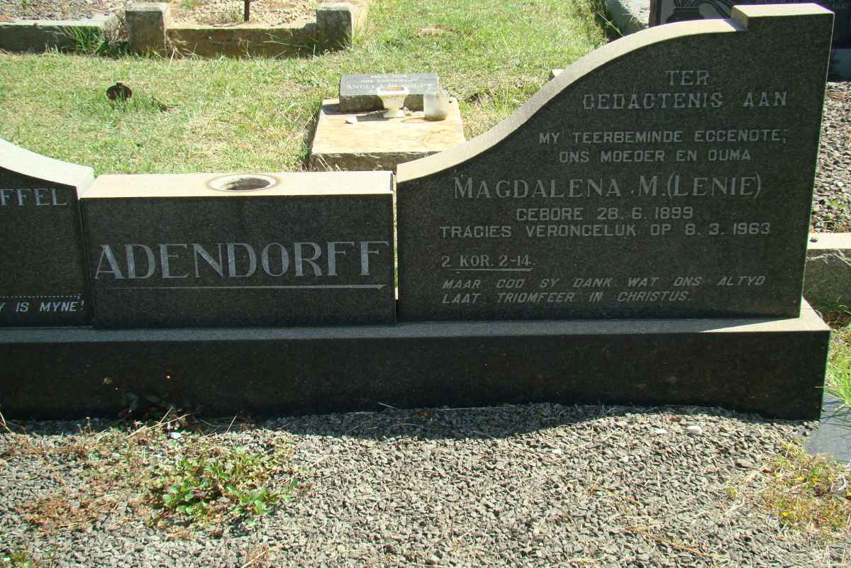 ADENDORFF Magdalena M. 1899-1963