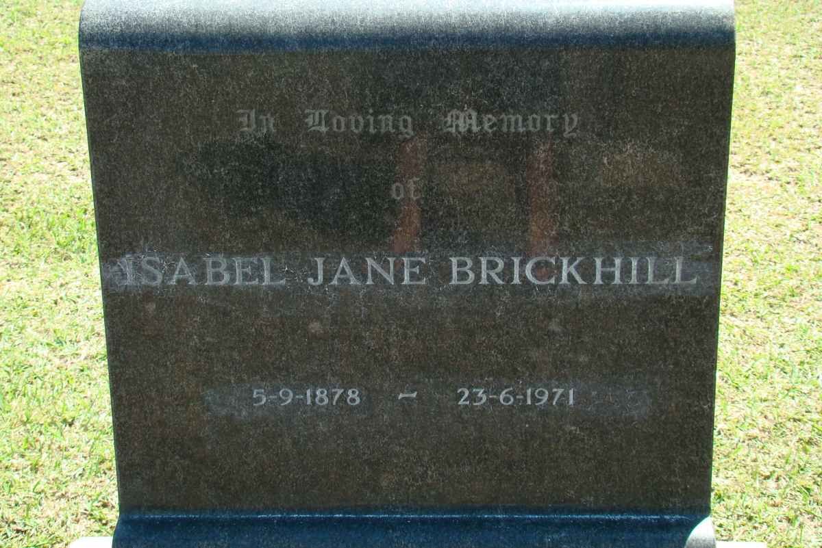 BRICKHILL Isabel Jane 1878-1971