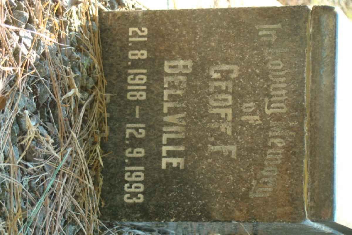 BELLVILLE Geoff 1918-1993