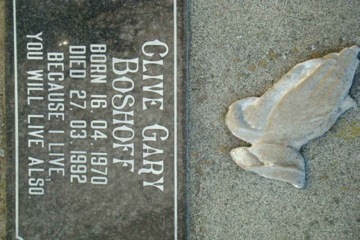 BOSHOFF Clive Gary 1970-1992