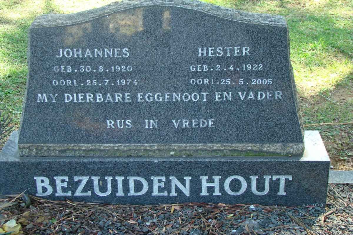 BEZUIDENHOUT Johannes 1920-1974 &amp; Hester 1922-2005