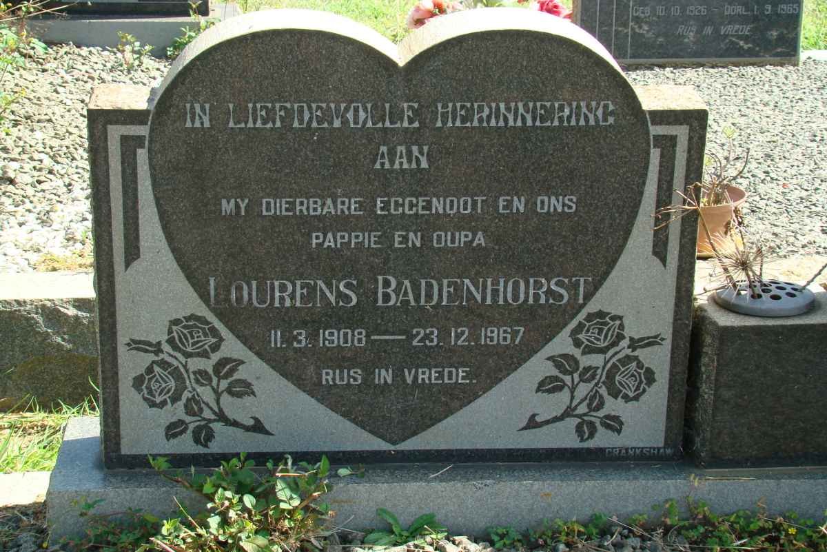 BADENHORST Louwrens 1908-1967