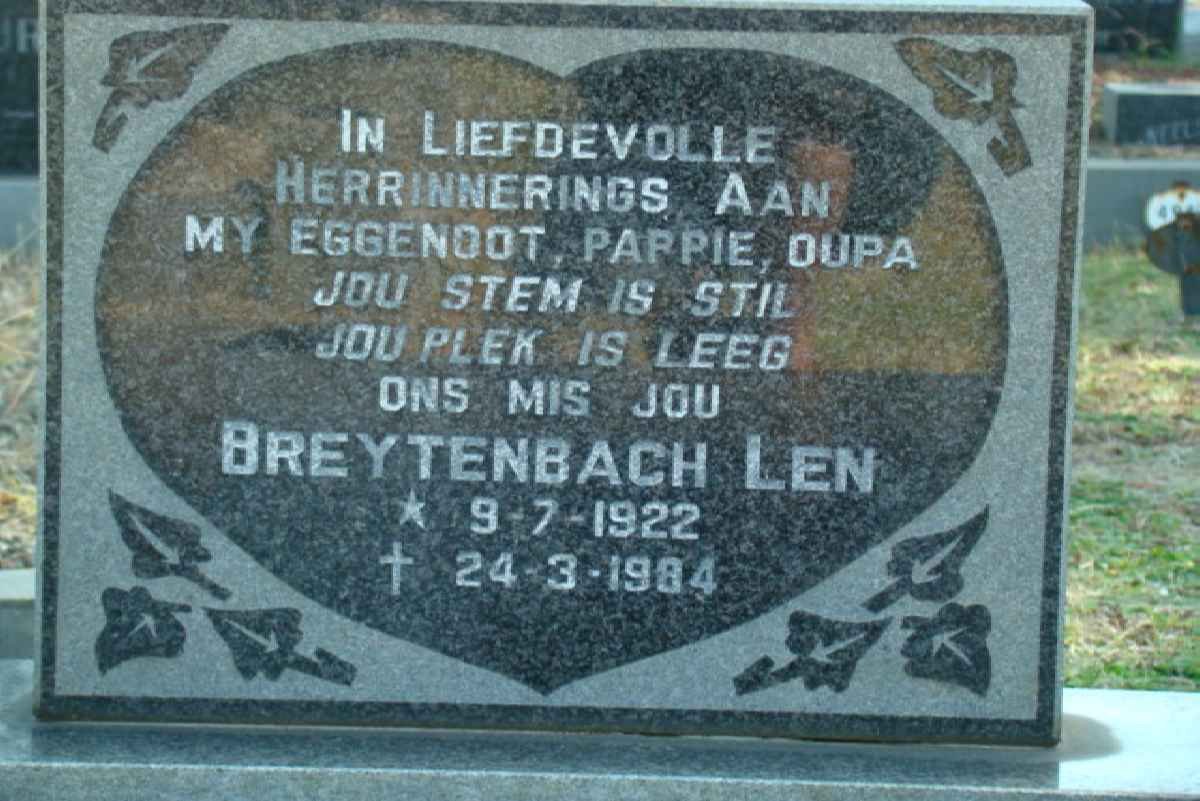 BREYTENBACH Len 1922-1984