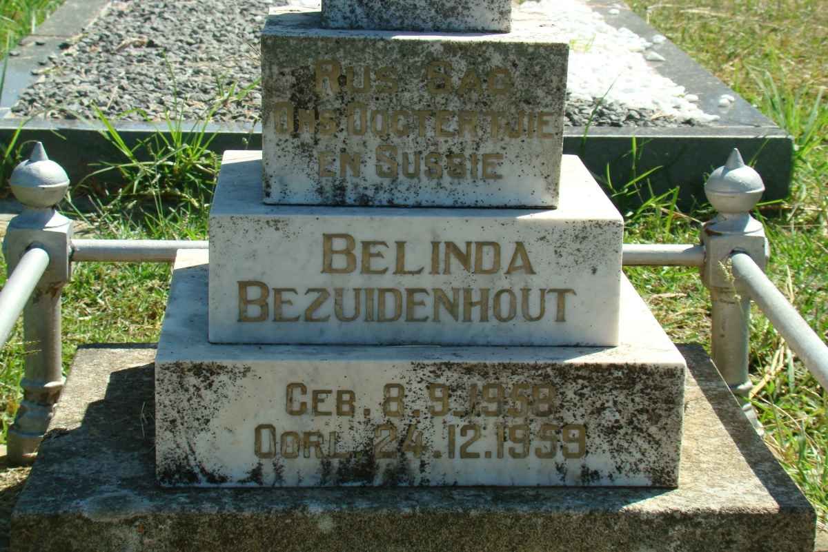 BEZUIDENHOUT Belinda 1958-1959