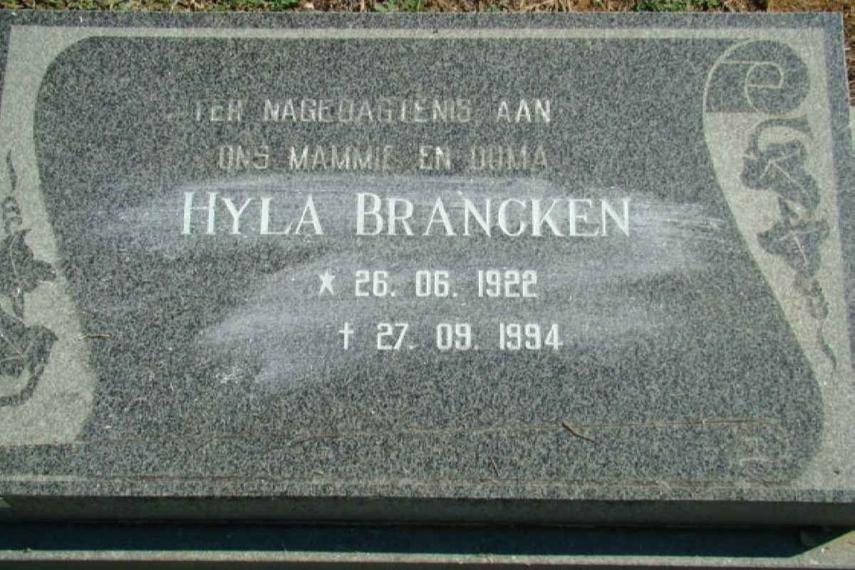 BRANCKEN Hyla 1922-1994